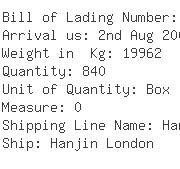 USA Importers of letter paper - Hanjin Logistics Inc